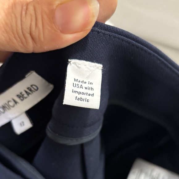 Veronica Beard Navy Trousers with Gold Buttons - Picture 13 of 13